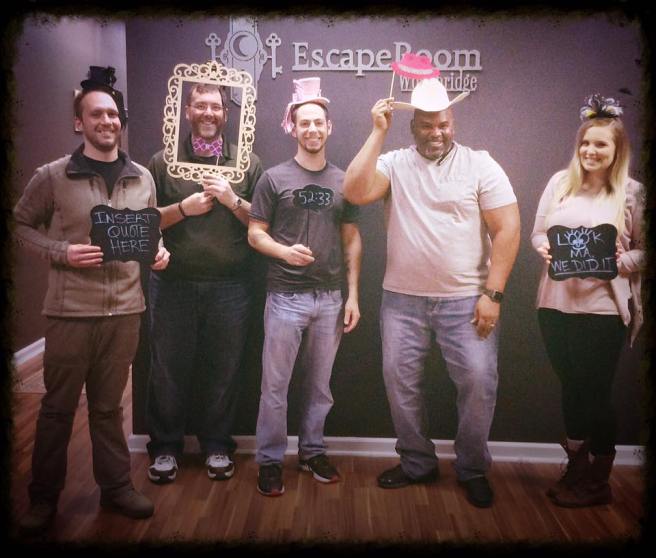 Another successful escape for team Disturbed Friends. At the EscapeRoom Woodbridge "Adventures in Wonderland" escape room. Photo courtesy of EscapeRoom Woodbridge's Facebook page.